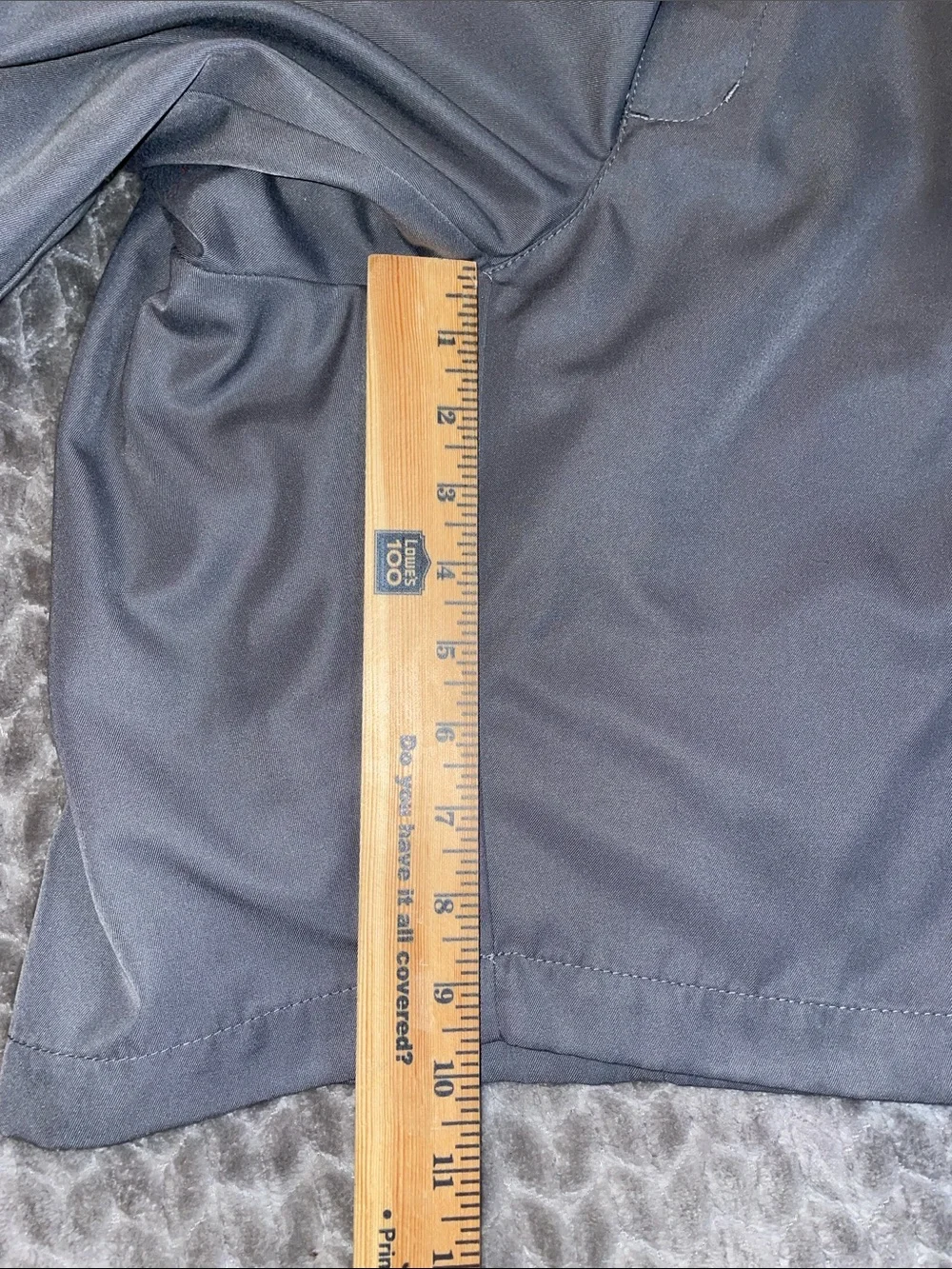 GrandSlam Mens Gray Golf Shorts Size 42 Flat Front Performance Casual